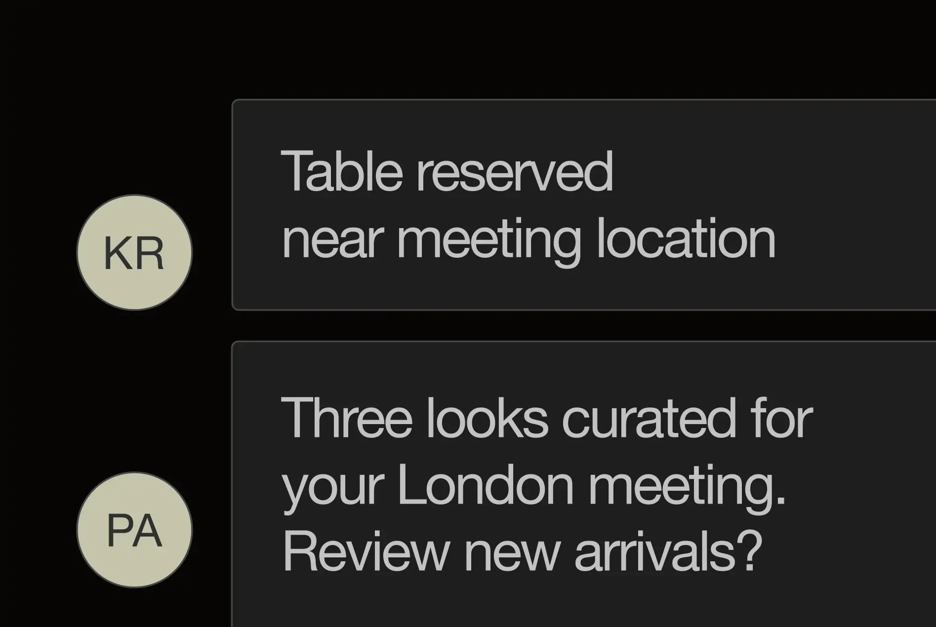 Message updates preview.